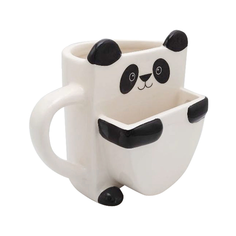 Taza Panda con Galleta 🐼☕ | Taza Ilustrada Familiar