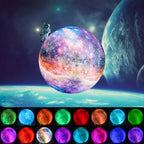 Lámpara Luna 3D LED 16 Colores con Base 🌙✨ | Magia en tu Hogar
