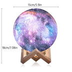 Lámpara Luna 3D LED 16 Colores con Base 🌙✨ | Magia en tu Hogar