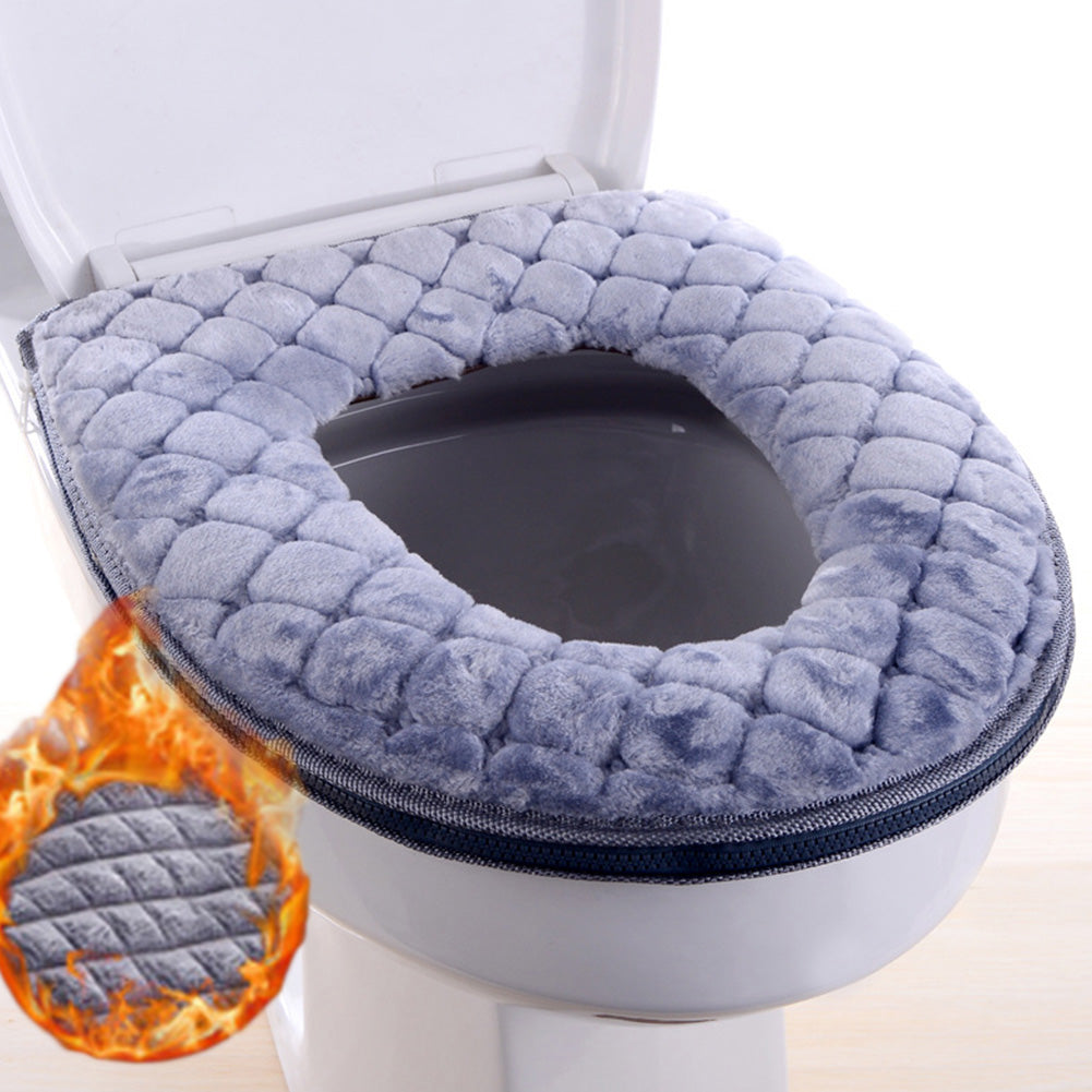 Cubierta de Inodoro de Peluche Lavable 🚿✨ | Baño Cálido y Acogedor