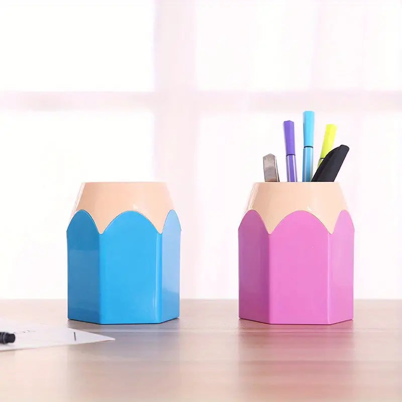 Porta Lápices de Escritorio Adorable 🎨✏️ | Organiza con Estilo