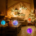 Lámpara Luna 3D LED 16 Colores con Base 🌙✨ | Magia en tu Hogar