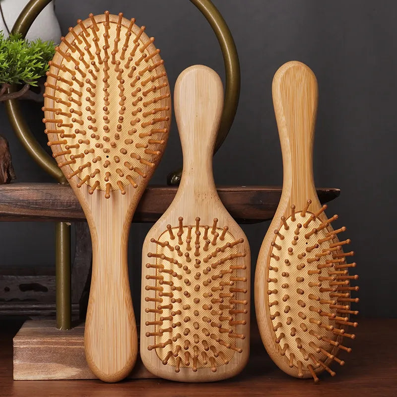 Cepillo para Cabello de Bambú Puro 🌿💇 | Cuidado Natural