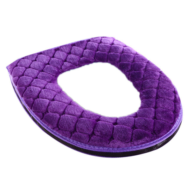 Cubierta de Inodoro de Peluche Lavable 🚿✨ | Baño Cálido y Acogedor