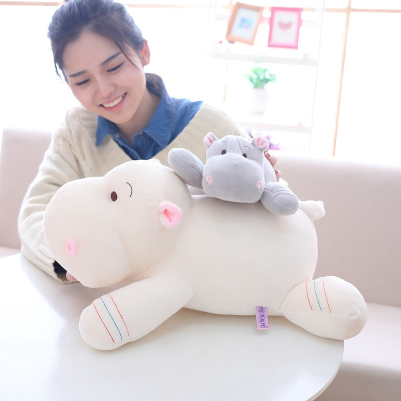 Peluche Hipópotamo para Abrazar 🦛💛 | Suave y Calmante