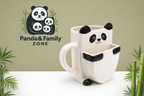 Taza Panda con Galleta 🐼☕ | Taza Ilustrada Familiar